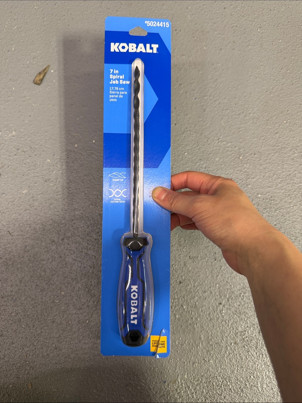 Kobalt 7" Spiral Jab Saw - Blue